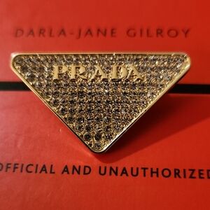 Upcycled Gold and Silver Embellished Brooch